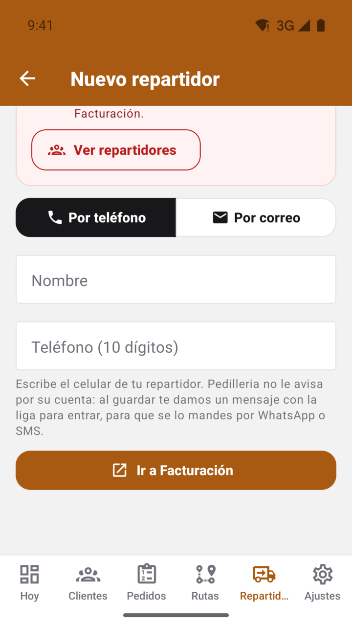 Pantalla del paso 9: El botón de abajo depende de tu plan