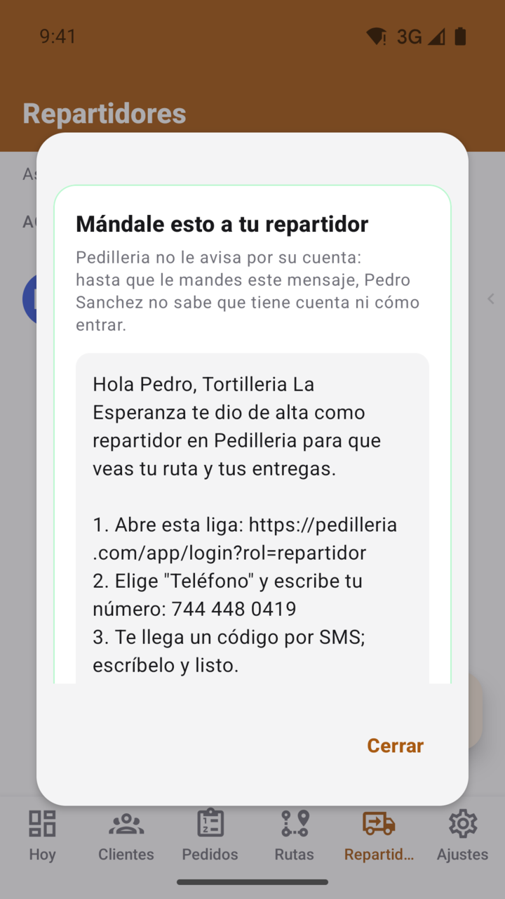 Pantalla del paso 14: ¿No ha entrado? Mándale su acceso otra vez