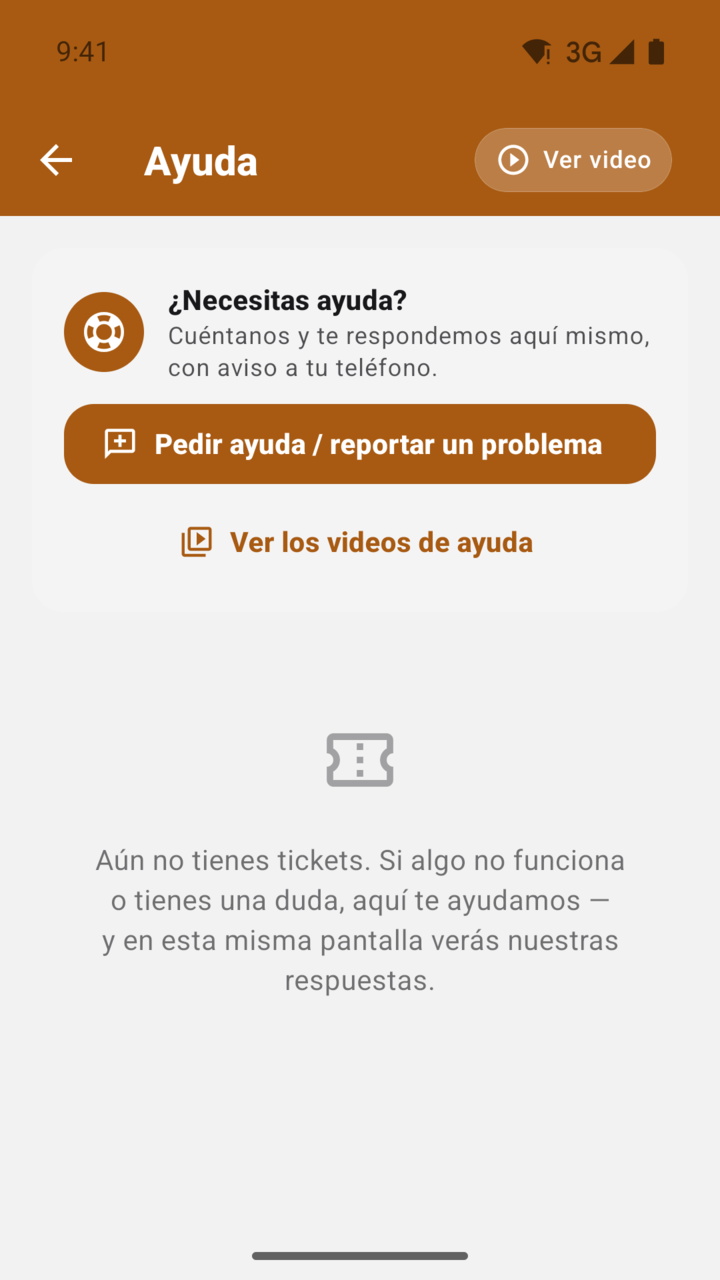 Pantalla del paso 10: Cómo pedir ayuda